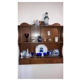 Lot of miniatures: porcelain plates, cobalt