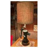 Pair of genuine cast iron pitcher pump table