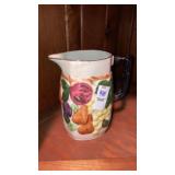 Blue Ridge potteries fruit pitcher