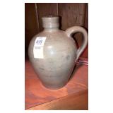 Stoneware crock jug 8"tall