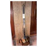 Brass dipper with iron handle  22"long