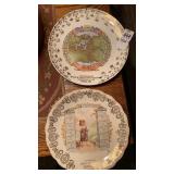 1913 & 1915 calendar plates Gately & Fitzgerald