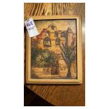 San Gabriel Mission 1929 plaque 8" x6-1/2"