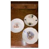 3 antique humor plates Felix the cat