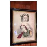 "The Best Scholar" antique print 17" tall