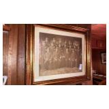 Antique framed photo policemen in uniform w/