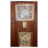 2catholic religious framed art- Mary & 1894