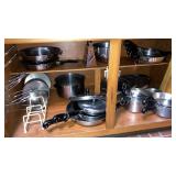Huge Cupboard lot of mostly Revere cookware
