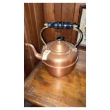 Copper teapot made in England