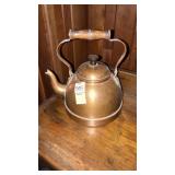 Copper teapot marked Portugal DGR