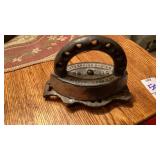 Enterprise No. 110 miniature sad iron w/trivet