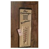 Chew Copenhagen metal advertising thermometer USA