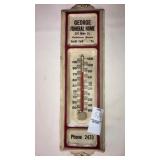 George Funeral Home South Fork Pa adv thermometer
