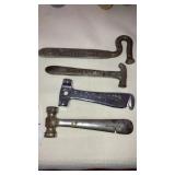 4 metal cigar tobacco advertising tools