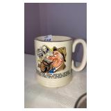 Vintage novelty drinking mug Staffordshire