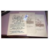 3 lion coffee cards Willson spice co