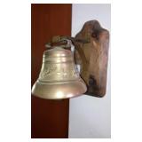 Brass bell was/ wall hanger bell is 5