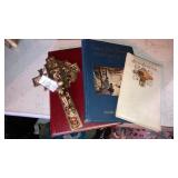 Religious books & crucifix