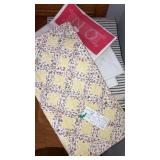 Vintage pillow cases ticking quilted embroidery