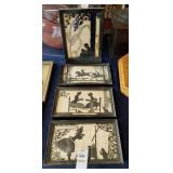 Lot of 4 silhouettes
