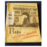 Nazi WWII Paris tour book in German dated 1943,