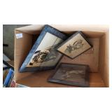 Box lot of 3 antique prints