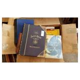 Box lot of old educational books