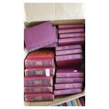 Box lot of Dickens Works books and Works of
