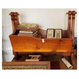Wooden cradle-no contents