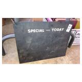 Metal "SpecialToday" sign 15"x12"