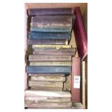 Boxlot of old books readers proverbs assorted
