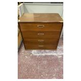 Four drawer wooden chest 32 inches x 19 inches x