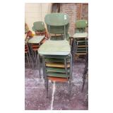 8 school chairs