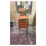 8 school chairs