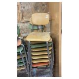 8 school chairs