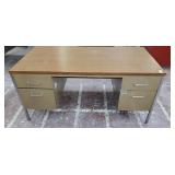 4 drawer metal desk. 60 inches x 30 inches