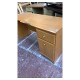 Wooden desk with 2 drawers 4 1/2 long x 1 1/2