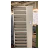 Metal magazine or pamphlet rack 5  1/2 ft high