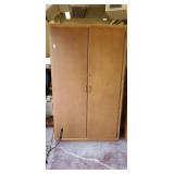 Wooden cabinet. 48 x 24 x 83 inches tall