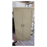 Metal cabinet with shelves 34 x 24 x 72 inches