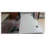 Computer tables. 29.5 inches x 71.5 inches