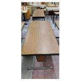 Folding table adjustable height.  72 x30 inches