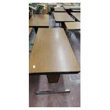 Folding table with adjustable height.  72 x 30