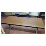 Folding table with adjustable height 72 x 30 inche