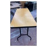 Heavy duty wooden table with foldable legs 5ft x