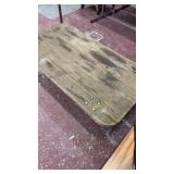 Wooden dolly with wheels 5ft long x 34in