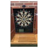 Viper electrical dart board in wooden vase
