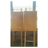2 wooden easels