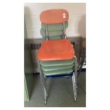 6 school chairs