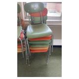 6 school chairs